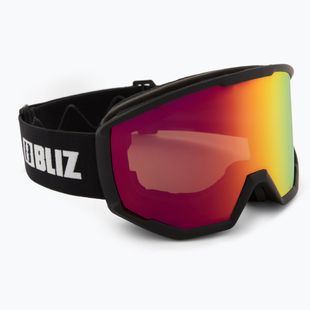 Skibrille Bliz Spark black/brown&red