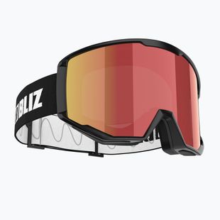 Skibrille Bliz Spark black/brown&red