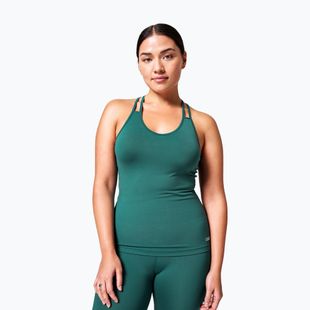 Casall Damen V-Ausschnitt Racerback Training Tank Top grün 22154