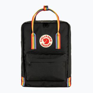Urban Rucksack Fjällräven Kanken Rainbow 16 l black/ rainbow pattern