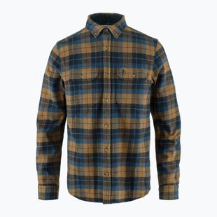Herrenhemd Fjällräven Singi Heavy Flannel dunkelmarine/buchweizenbraun