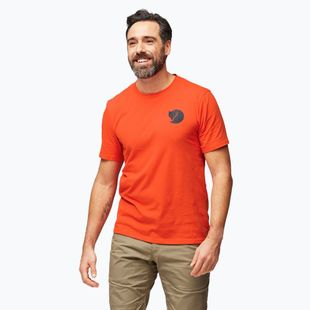 Herren Fjällräven Walk With Nature T-Shirt in Flammenorange