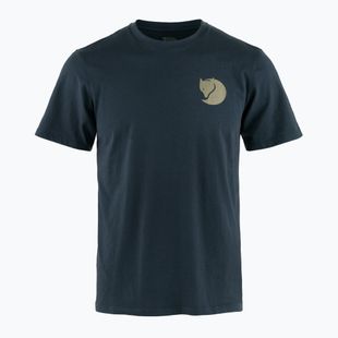 Herren Fjällräven Walk With Nature T-Shirt dunkelblau