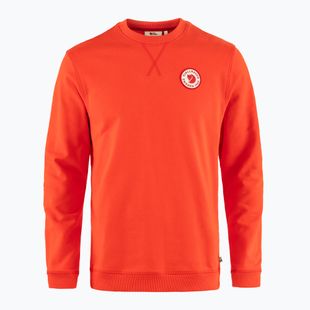 Hoodie Sweatshirt Herren Fjällräven 1960 Logo Badge Sweater flame orange
