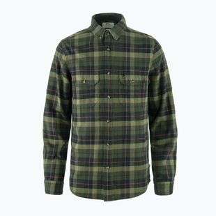 Hemd Herren Fjällräven Singi Heavy Flannel black/deep forest