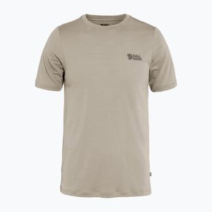 Herren T-Shirt Fjällräven Abisko Wool Logo light fossil