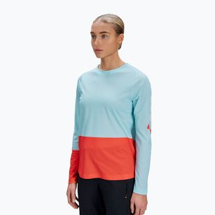 Damen Fahrrad-Langarmshirt POC Motion Air lazurite blue/carnelian range