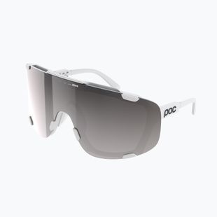 Sonnenbrille POC Devour hydrogen white/clarity road/sunny silver