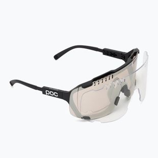 Sonnenbrille POC Devour Mid uranium black/clarity trail/partly sunny silver