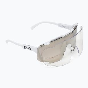 Sonnenbrille POC Devour Mid hydrogen white/clarity road/sunny silver