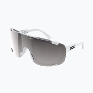 Sonnenbrille POC Devour Mid hydrogen white/clarity road/sunny silver