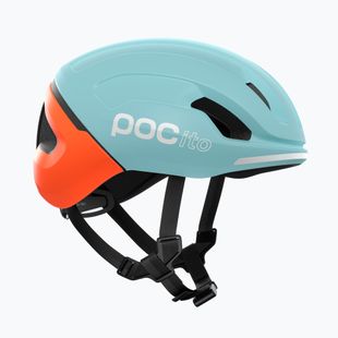Kinder-Fahrradhelm POC Pocito Omne MIPS Jr indicolite blue matt/carnelian orange matt