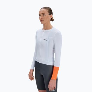 Damen Fahrrad-Langarmshirt POC Cadence Jersey hydrogen white