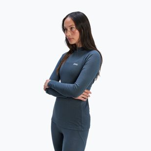 Damen Thermoaktivshirt POC Layer Merino Mock Neck Jersey sylvanite grey