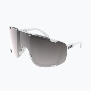 Sonnenbrille POC Devour hydrogen white/clarity road/sunny silver