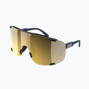Sonnenbrille POC Devour apatite navy/clarity road/Paartly sunny gold