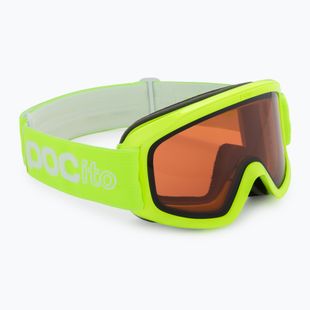Skibrille Kinder POC POCito Opsin fluorescent yellow/green/partly sunny light orange