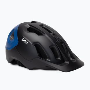 Fahrradhelm POC Axion uranium black/opal blue metallic/matt