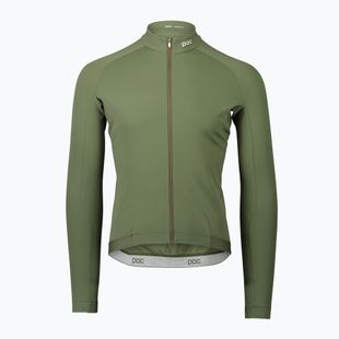 Herren-Radsport-Langarmhemd POC Ambient Thermal Jersey epidote green
