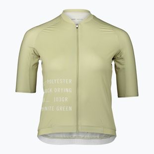 Damen Radfahren Trikot POC Pristine Print prehnite grün