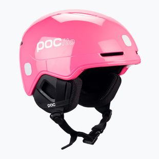 Skihelme für Kinder POC POCito Obex MIPS fluorescent pink