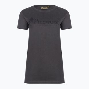 Pinewood Outdoor Life Damen-T-Shirt dunkel-anthrazit