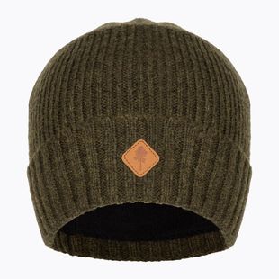 Pinewood Knitted Wool Winter Beanie mossgreen mel