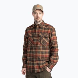 Hemd Herren Pinewood Prestwick Exclusive d.green/terracotta