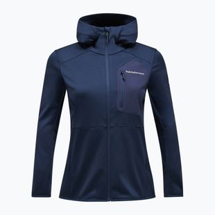 Frauen Peak Performance Utility Light Zip blau Schatten Sweatshirt