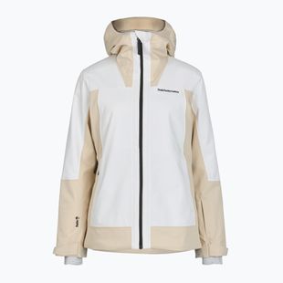 Damen-Skijacke Perak Performance Rider Tech Insulated sand fog/off white