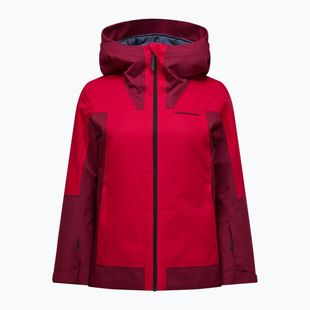 Damen-Skijacke Perak Performance Rider Tech Insulated vertical zenith/tech burgundy