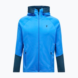 Herrenpullover Peak Performance Rider Essentials Zip Hood Azure Ascent/Mountain Lake