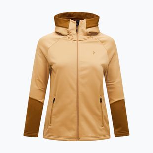 Damenpullover Peak Performance Rider Essentials Zip Hood Sierra Sand/Earthy Summit