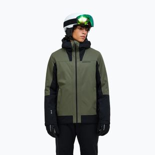 Herren-Skijacke Peak Performance Rider Tech Insulated pine needle/black
