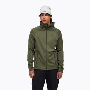 Herren Zip-Hoodie Peak Performance Rider Essentials Zip Hood pine needle/pine needle