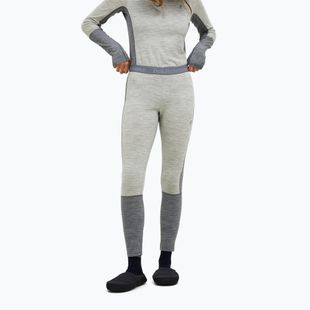 Damen Thermounterhose Peak Performance Peak Performance Magic 7/8 Long Johns Wool-Blend Baselayer med grey melange/melange grey