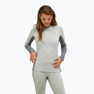 Damen-Thermoaktivshirt Peak Performance Magic Crew Wool-Blend Baselayer med grey melange