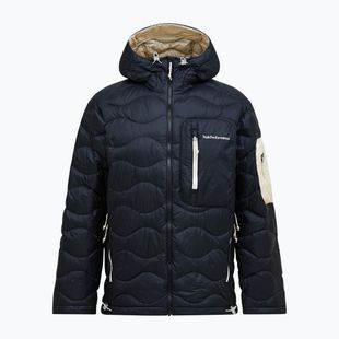 Herren-Daunenjacke Peak Performance Helium Utility Down Hood black/sand fog