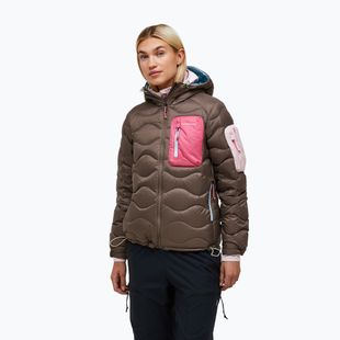 Damen-Daunenjacke Peak Performance Helium Utility Down terrain tan/mountain blush