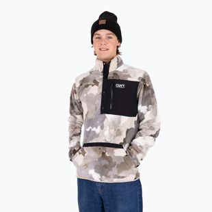 Sweatshirt Hoodie Herren Colourwear Snap Pile water camo