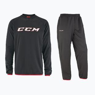 Kinder-Trainingsanzug CCM Locker Suit JR schwarz