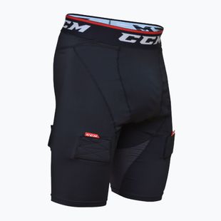 CCM Ribano Herren Hockey-Shorts Compresion Jock SR schwarz