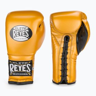 Boxhandschuhe Cleto Reyes Lace Up SPaarring gold