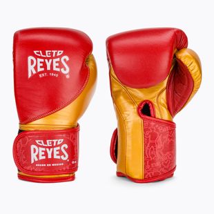 Boxhandschuhe Cleto Reyes High Precision Training Leather red/gold