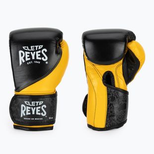 Boxhandschuhe Cleto Reyes High Precision Training Leather black yellow