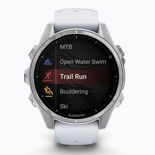 Uhr Garmin Fenix 8 43 mm Amoled silver/white stone