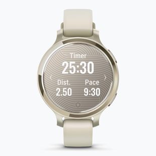 Uhr Garmin Lily 2 Active lunar gold/bone