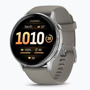 Uhr Garmin Venu 4 45 mm sliver/silver gray