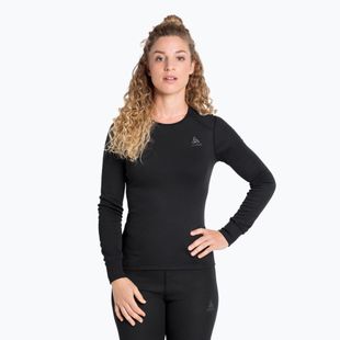 Damen Thermoaktivshirt ODLO Active Warm Bl Top Crew Neck black
