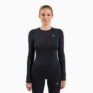 Damen Thermo-Langarmshirt ODLO Fundamentals Active Warm Bl Top Crew Neck black
